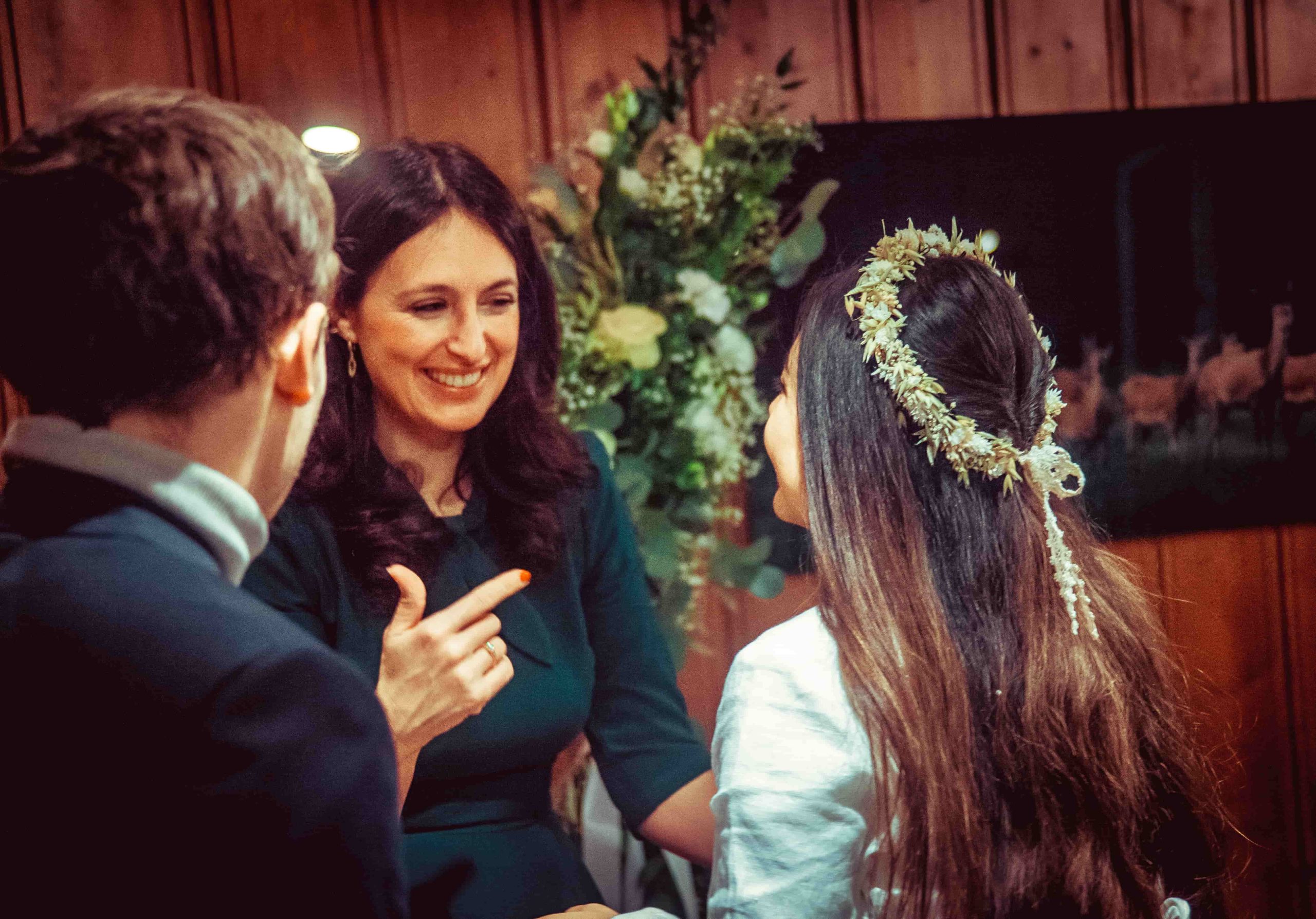 Freie Trauung in Berlin - Winterhochzeit- Brautpaar aus Deutschland und Peru